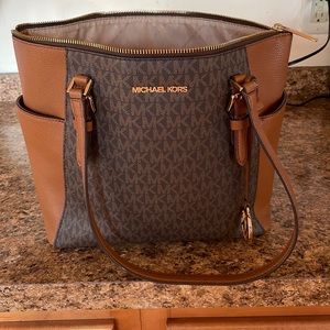 Michael Kors signature top zip tote